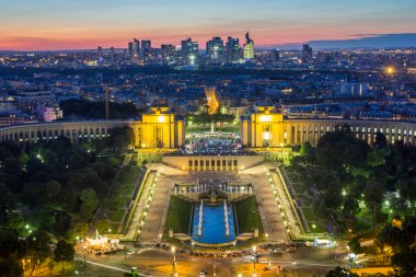 Paris görünümü akşam