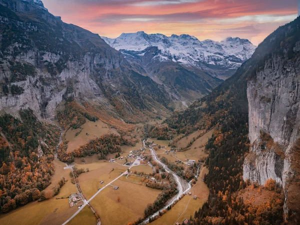 Vista Panorâmica Das Montanhas Outonais — Fotografia de Stock