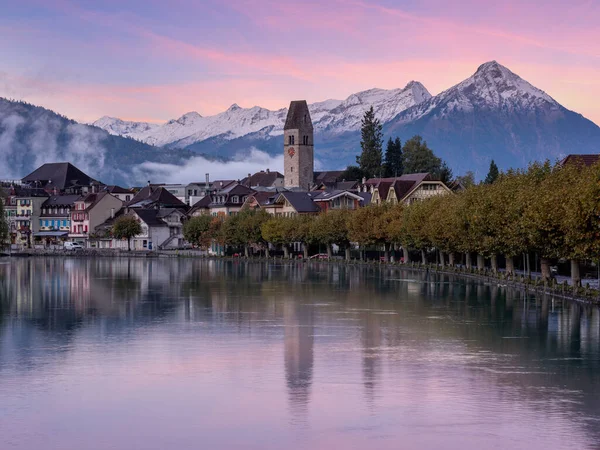Nagy Táj Átlapolt Területen Svájcban — Stock Fotó