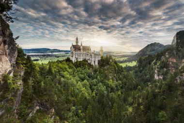 Beautiful Neuschwanstein castle clipart