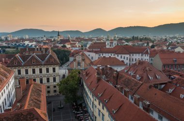 Old city Graz in Austria clipart