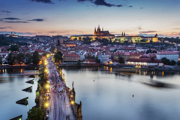 Piękna panorama Pragi — Zdjęcie stockowe