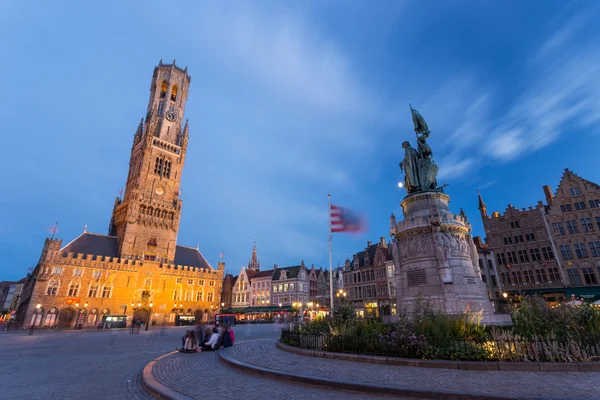 Stad centrum van Brugge — Stockfoto