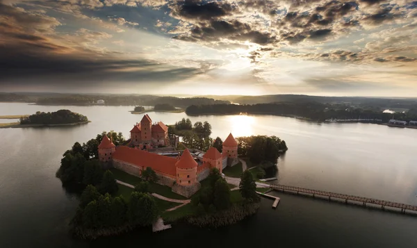 Trakai замку в Litaunia — стокове фото