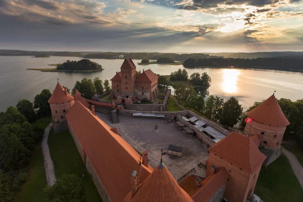 Zamek w Trokach w Litaunia — Zdjęcie stockowe