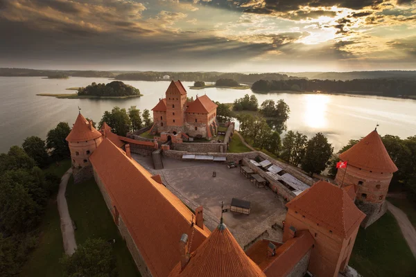 Trakai замку в Litaunia — стокове фото