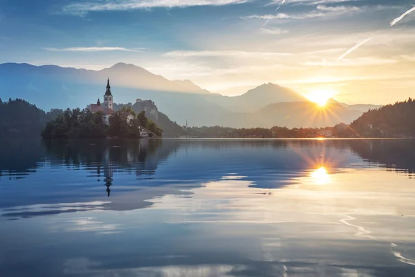 Beautiful church on island — Stock Photo, Image