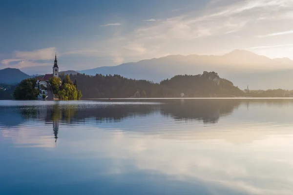 Beautiful church on island — Stock Photo, Image