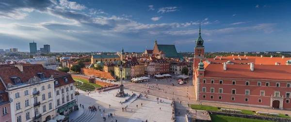 Malerische Luftaufnahme Der Warschauer Altstadt Polen — Stockfoto