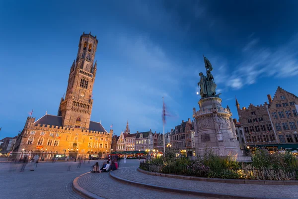 Stad centrum van Brugge — Stockfoto