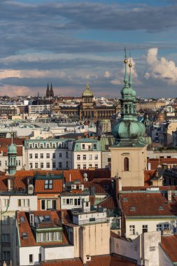 Prag güzel havadan görünümü