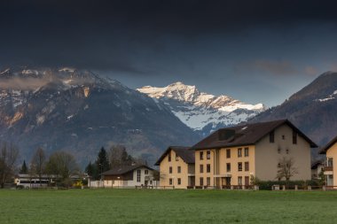 Interlaken şehrin pitoresk manzara