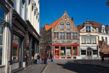 Eski şehir Bruges muhteşem mimarisi