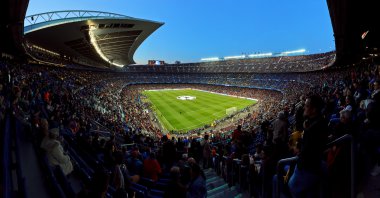 Camp Nou Stadyumu görünümünü