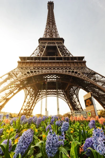 Världsberömda Eiffeltornet i paris — Stockfoto