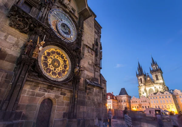 Famoso reloj astronómico medieval — Foto de Stock