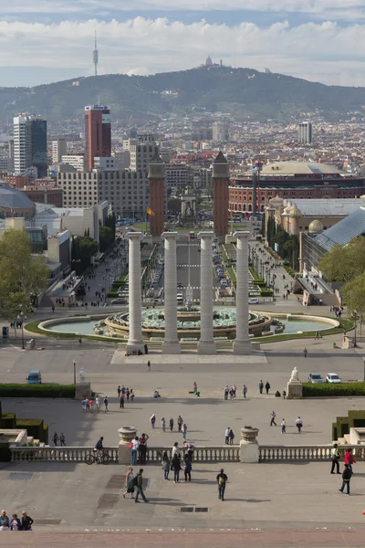 Město barcelona ve Španělsku — Stock fotografie