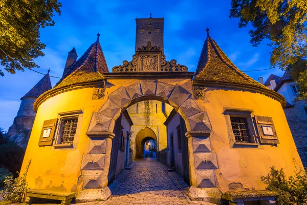 Rothenburg ob der Tauber, malownicze średniowieczne miasto w Niemczech, — Zdjęcie stockowe