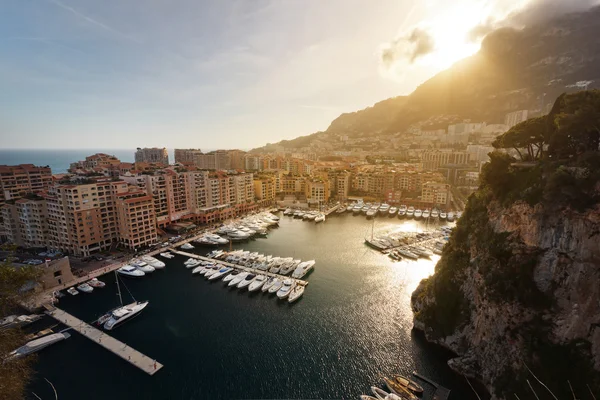 Pintoresca vista de la costa de Mónaco — Foto de Stock