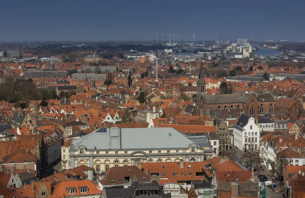 Erstaunliche Architektur der alten Stadt Brügge — Stockfoto