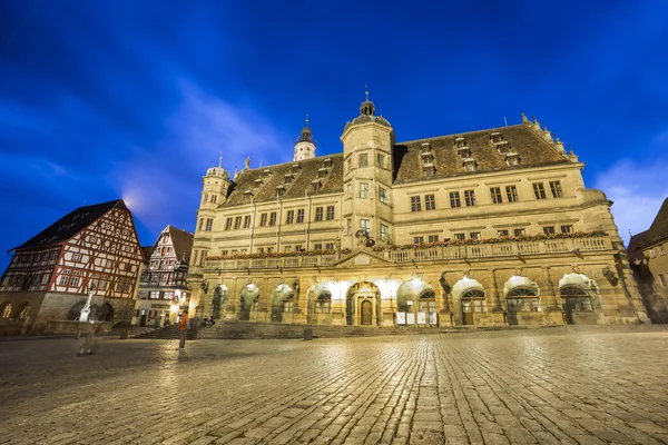 Rothenburg ob der Tauber, pittoresca città medievale in Germania , — Foto Stock