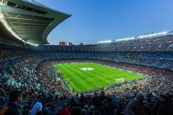 Blick auf das Camp Nou Stadion — Stockfoto