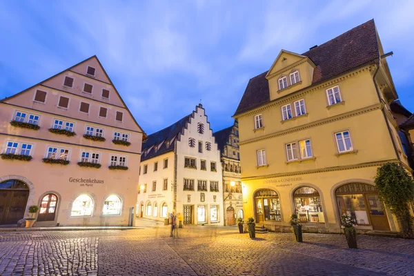 Rothenburg ob der Tauber, pintoresca ciudad medieval en Alemania , — Foto de Stock