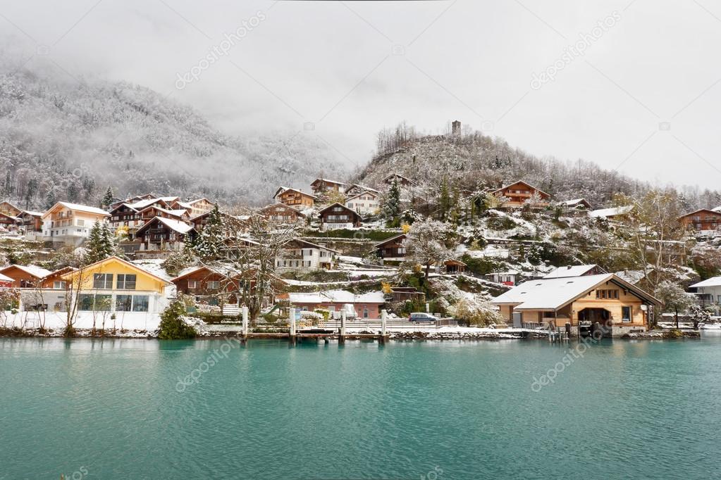 Picturesque view of river and Interlaken