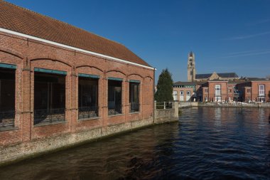 Eski şehir Bruges muhteşem mimarisi