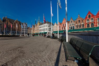 Eski şehir Bruges muhteşem mimarisi