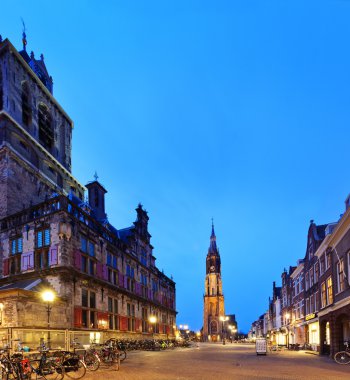 Markt şehir manzarası