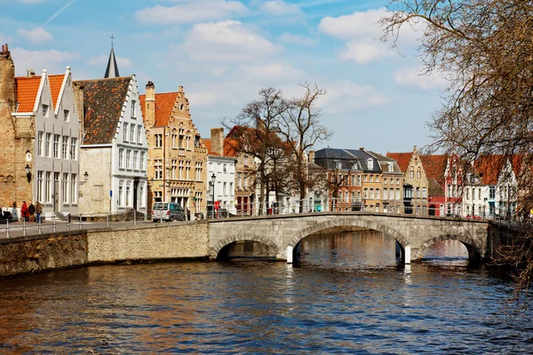 Verbazingwekkende architectuur van de oude stad Brugge — Stockfoto