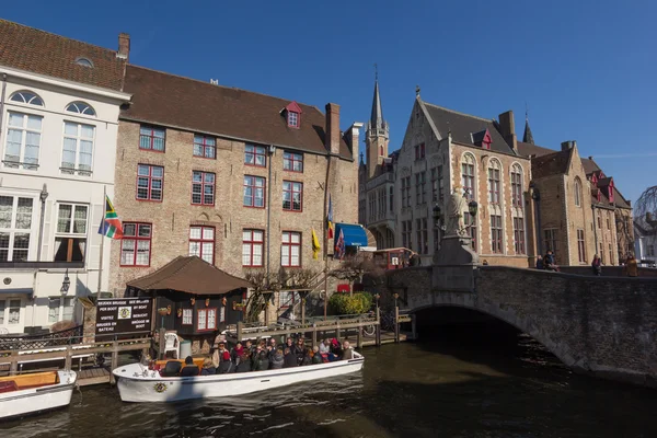 Arquitetura incrível da cidade velha Bruges — Fotografia de Stock