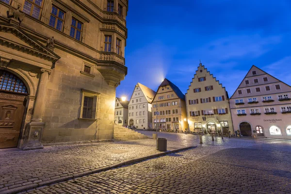Rothenburg ob der Tauber, pittoresca città medievale in Germania , — Foto Stock