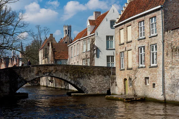 Arquitetura incrível da cidade velha Bruges — Fotografia de Stock