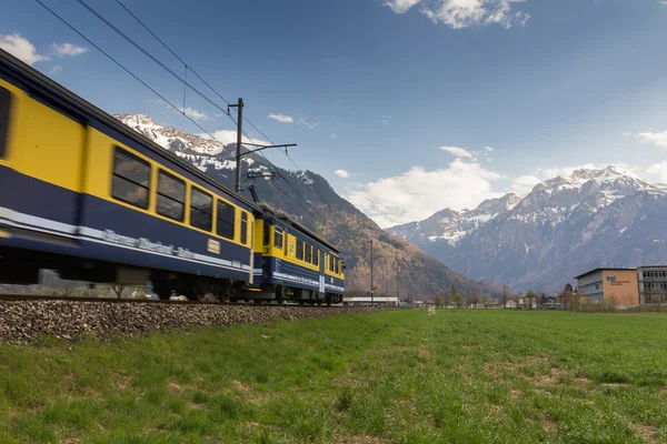 Paisaje de montaña con tren —  Fotos de Stock