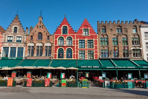 오래 된 도시 브뤼헤의 놀라운 건축 — 스톡 사진
