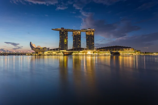 Güzel Singapur şehir manzarası — Stok fotoğraf