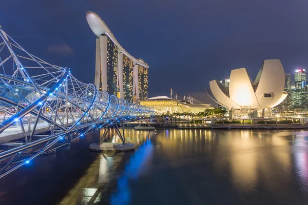 Güzel Singapur şehir manzarası — Stok fotoğraf