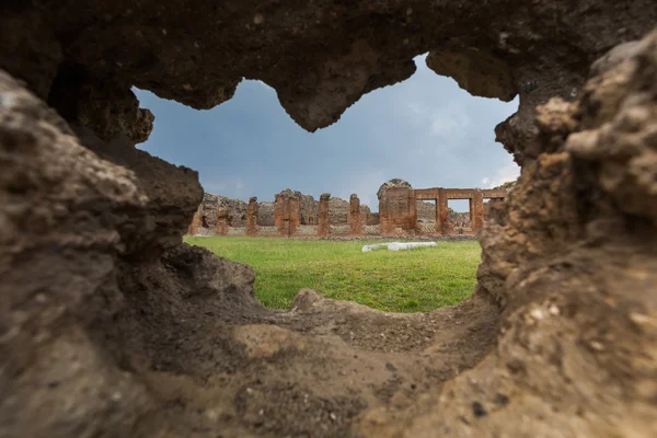 Znanym miejscem antyczne Pompeje — Zdjęcie stockowe