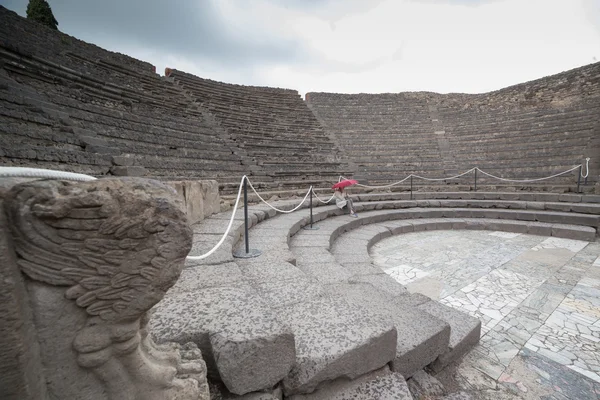 Die berühmte antike Stätte von Pompeji — Stockfoto