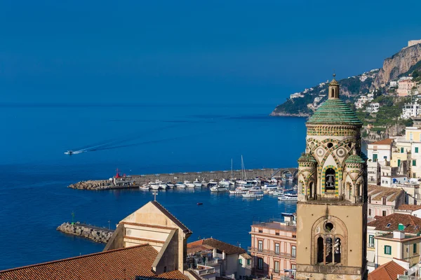 Amalfi Bay havadan görünümü — Stok fotoğraf