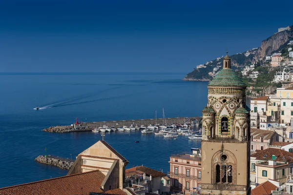 Amalfi Bay havadan görünümü — Stok fotoğraf