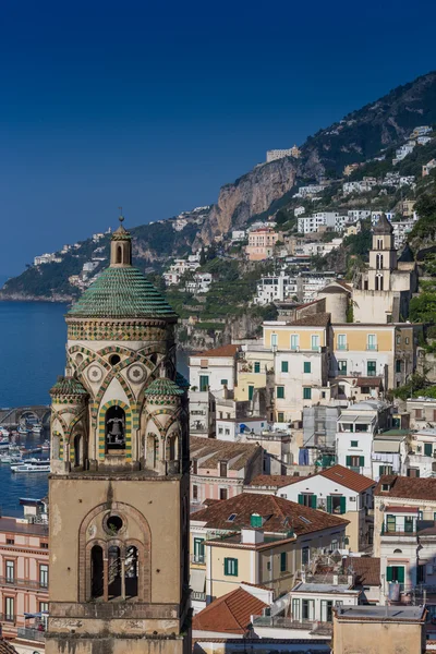 Amalfi Bay havadan görünümü — Stok fotoğraf