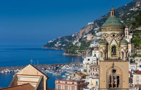 Flygfoto över Amalfi bay — Stockfoto