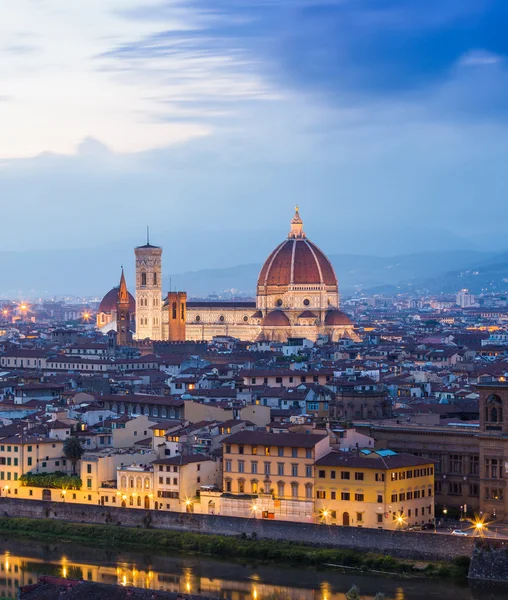 Pintoresca vista aérea de Florencia al atardecer —  Fotos de Stock
