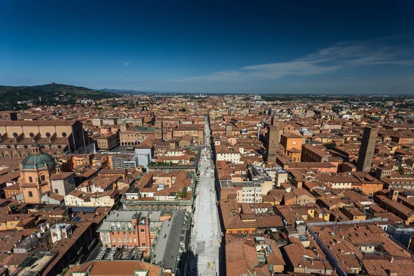 Antenna Nézd a régi város Bologna — Stock Fotó