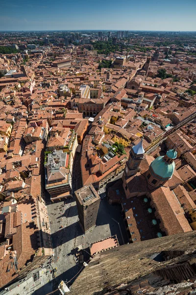 Antena Ver os da velha cidade de Bolonha — Fotografia de Stock