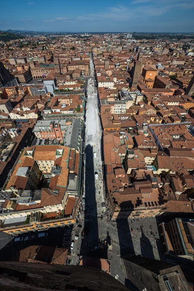 Antenna Nézd a régi város Bologna — Stock Fotó