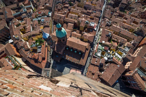 Antenna Nézd a régi város Bologna — Stock Fotó